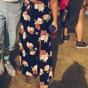 Double-Slit Maxi Skirt